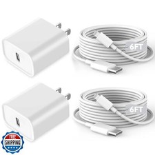 Fast iPhone Charger,2Pack Apple MFi Certified Quick Fast Apple Charger 6ft L