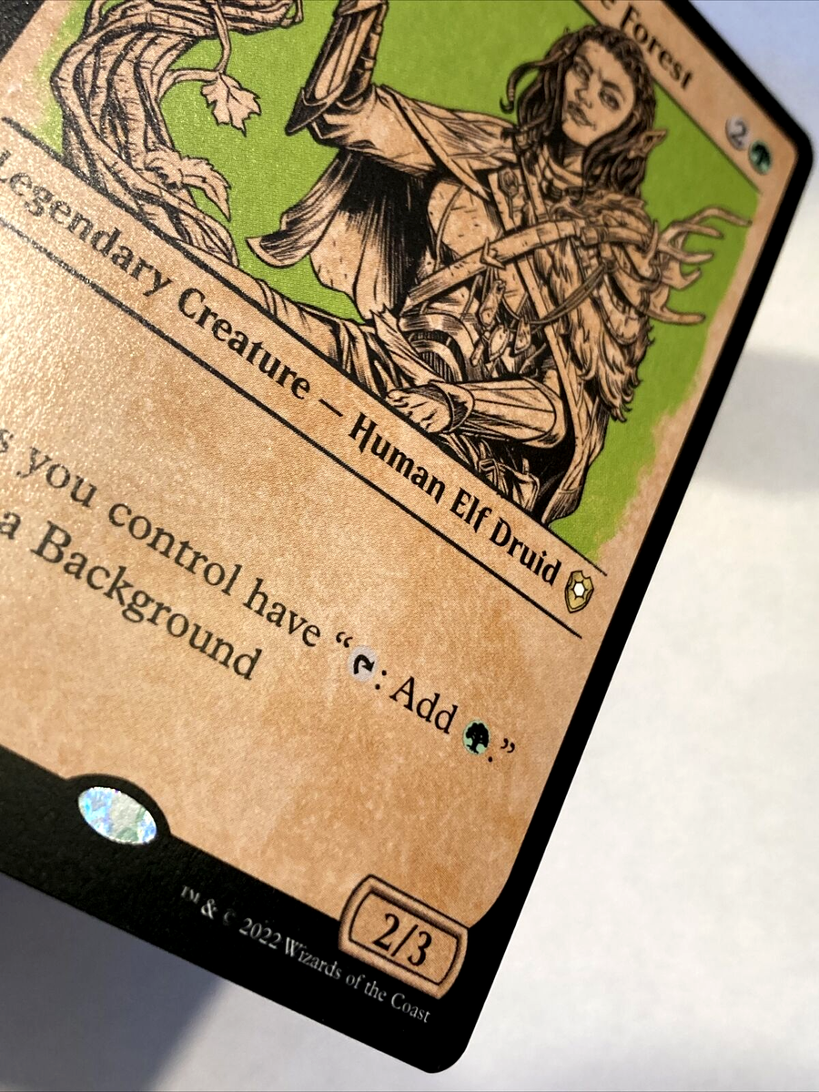 MTG Jaheira, Friend of the Forest *SHOWCASE* Commander Legends Baldur's  Gate 409