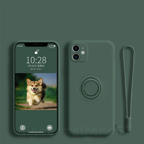 Etui na iPhone 16 15 14 13 Pro Max 12 11 XR XS Silikonowe etui ochronne Ring Cover - Zdjęcie 15 z 28