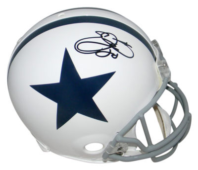 emmit smith autographed dallas cowboys helmet EMMITT SMITH AUTOGRAPHED DALLAS COWBOYS FULL SIZE PROLINE HELMET PROVA & JSA