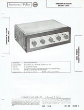 SAMS PHOTOFACT FOLDER 336-6 HARMAN-KARDON amplifier MODEL C300 /e4