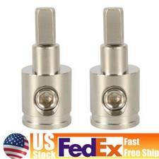2X 1/0 Gauge To 4 Gauge Pin AWG Power Wire Reducer Car Audio Amp Terminal US3QMI