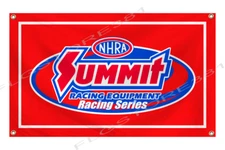 Summit Racing Equipment Banner Flag 3X5 Ft NHRA Drag Racing Flag 4 Grommets