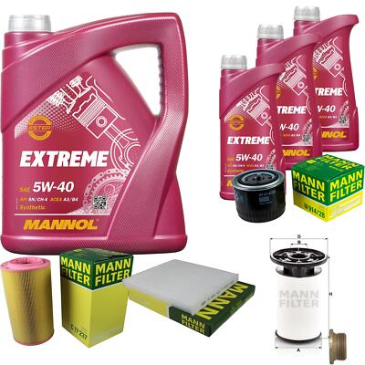 MANN Inspektionspaket 8 L MANNOL Extreme 5W-40 für Fiat Ducato Kasten 130
