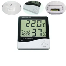 Indoor Digital LCD Temperature Humidity Meter Celsius Fahrenheit Switchable