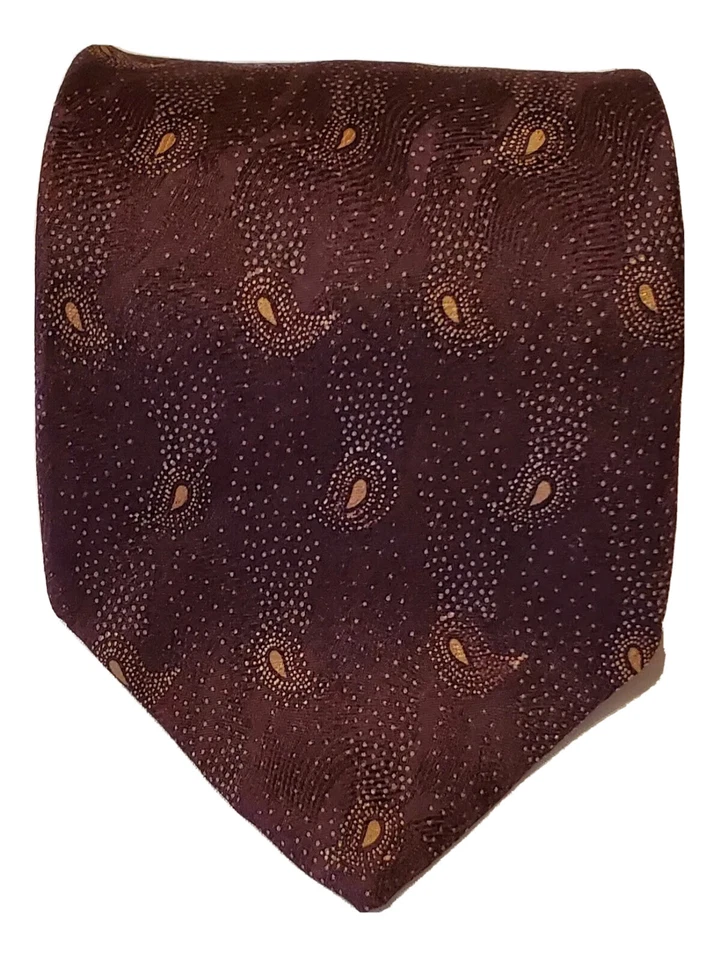 Corbata de seda para hombre Natural Exchange de Alexander Lloyd L 62" W 4" Foto 2 de 4