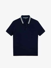 TED BAKER London Navy Short Sleeve T Stitched Jacquard Polo Shirt Top 5 TB  XL