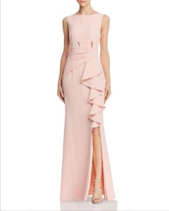 Eliza J EJ9M0110 Sleeveless Cascading Ruffle Front Gown SZ 2 ($188) Blush | eBay