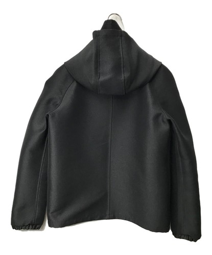 Celine Phoebe Philo 2014 Fall Lookbook Black Wool Blend Canvas Short Parka 34 - Picture 4 of 6