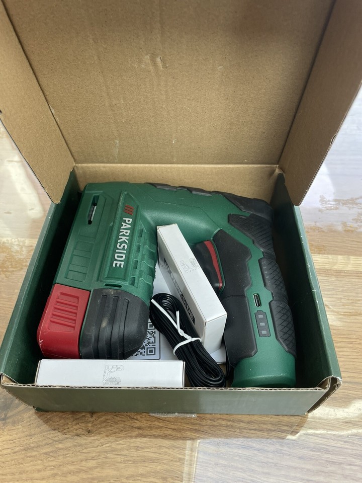 Parkside Cordless Nailer Stapler Nail Gun Tacker 4V LiIon PAT 4 D6 eBay