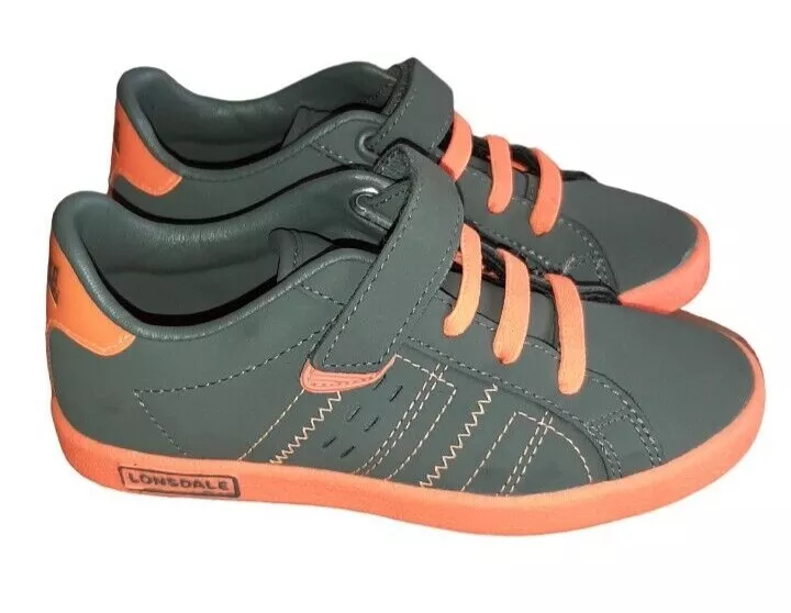 Lonsdale Kids Oval Children Boys Laced Sports Shoes Trainers