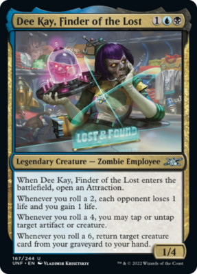 DEE KAY, FINDER OF THE LOST x4 mtg NM-M Unfinity 4 Unc