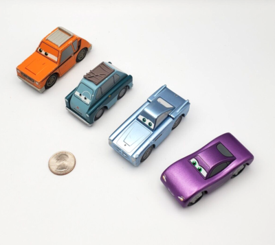 Disney Pixar Cars Wood Finn Grem Holley Professor Z Lot x4