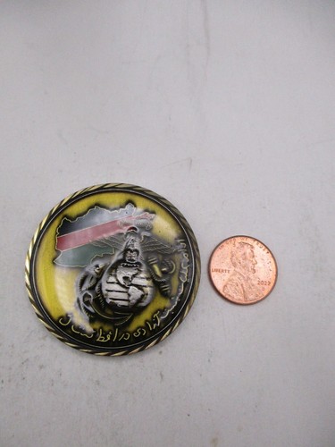 Moneda Desafío Afganistán CJTF-76 Fuerza de Tarea Conjunta Combinada OEF Cuerpo de Marines de los Estados Unidos - Imagen 3 de 4