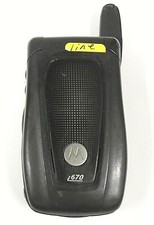 Motorola i series i670 - Black  Nextel  Rare Cellular Flip Phone - READ