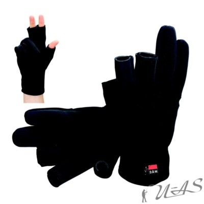 DAM Neoprenhandschuhe Neopren Handschuhe & Flies-Rücken Gr.S 8724-001 Kva