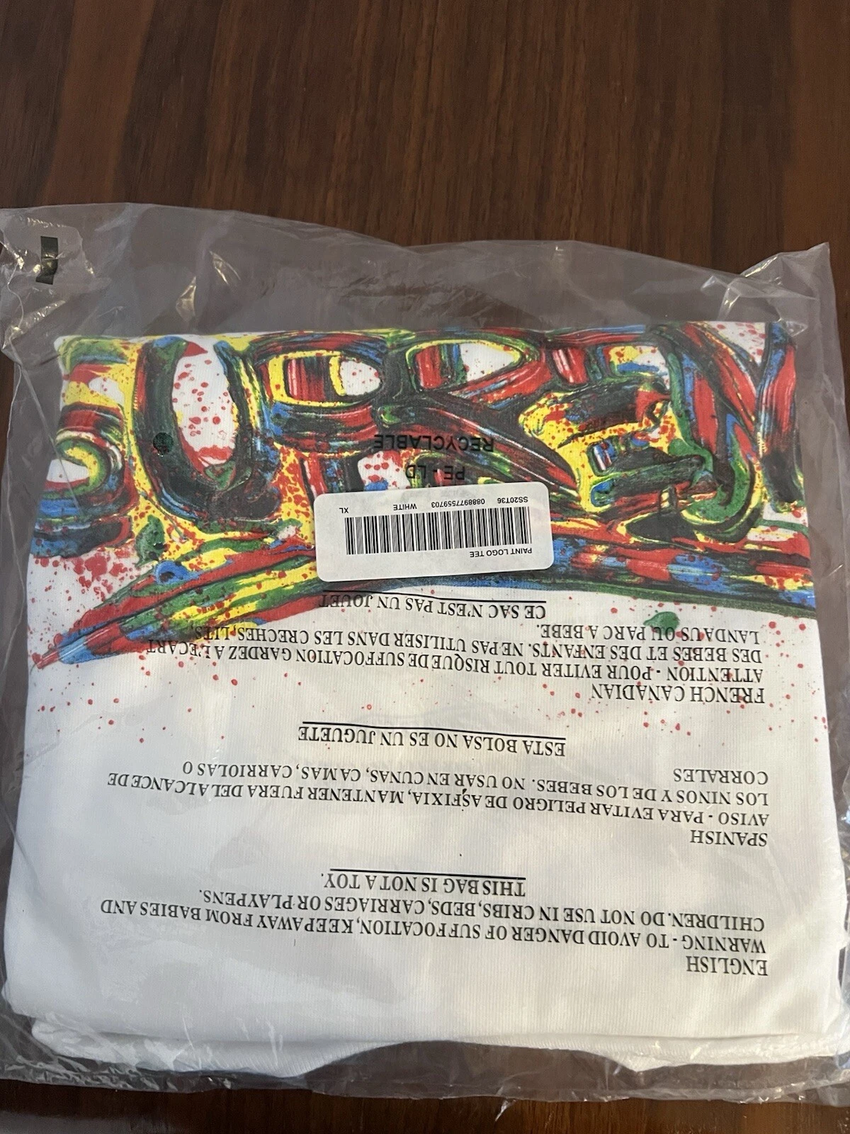 Tee shirt Supreme Paint Logo SS20 taille XL