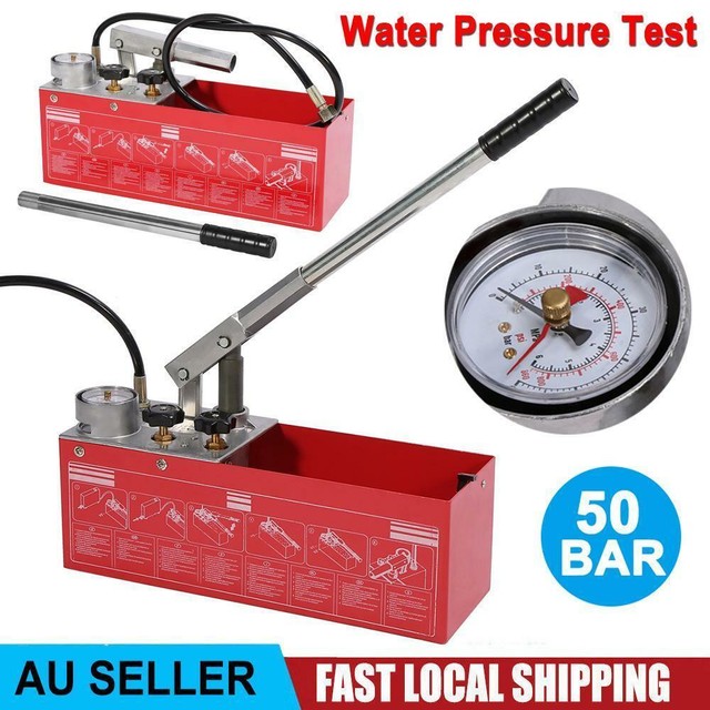 12l Hand Hydraulic Plumbers Pressure Test Pump Bucket Steel 5000kpa Gas