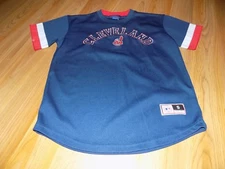 Youth Size Small 8-10 Mighty Mac Sports Cleveland Indians Baseball Jersey MLB 