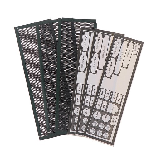 3Pcs PVC Dust Filter Universal DIY Shield Back Plate For Computer Chassis I/O.- - Afbeelding 6 van 12