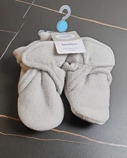 Luvable Friends Baby Fleece Booties, Light Gray Xl 18-24m
