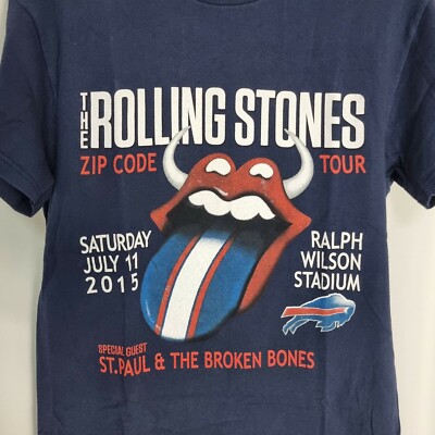Rare The Rolling Stones 2015 Zip Code Tour Event T Shirt Size M