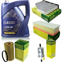 Mann Inspektionspaket 5L Mannol Classic 10W-40 FüR Vw Golf V 2.0 Gti Audi Tt A3
