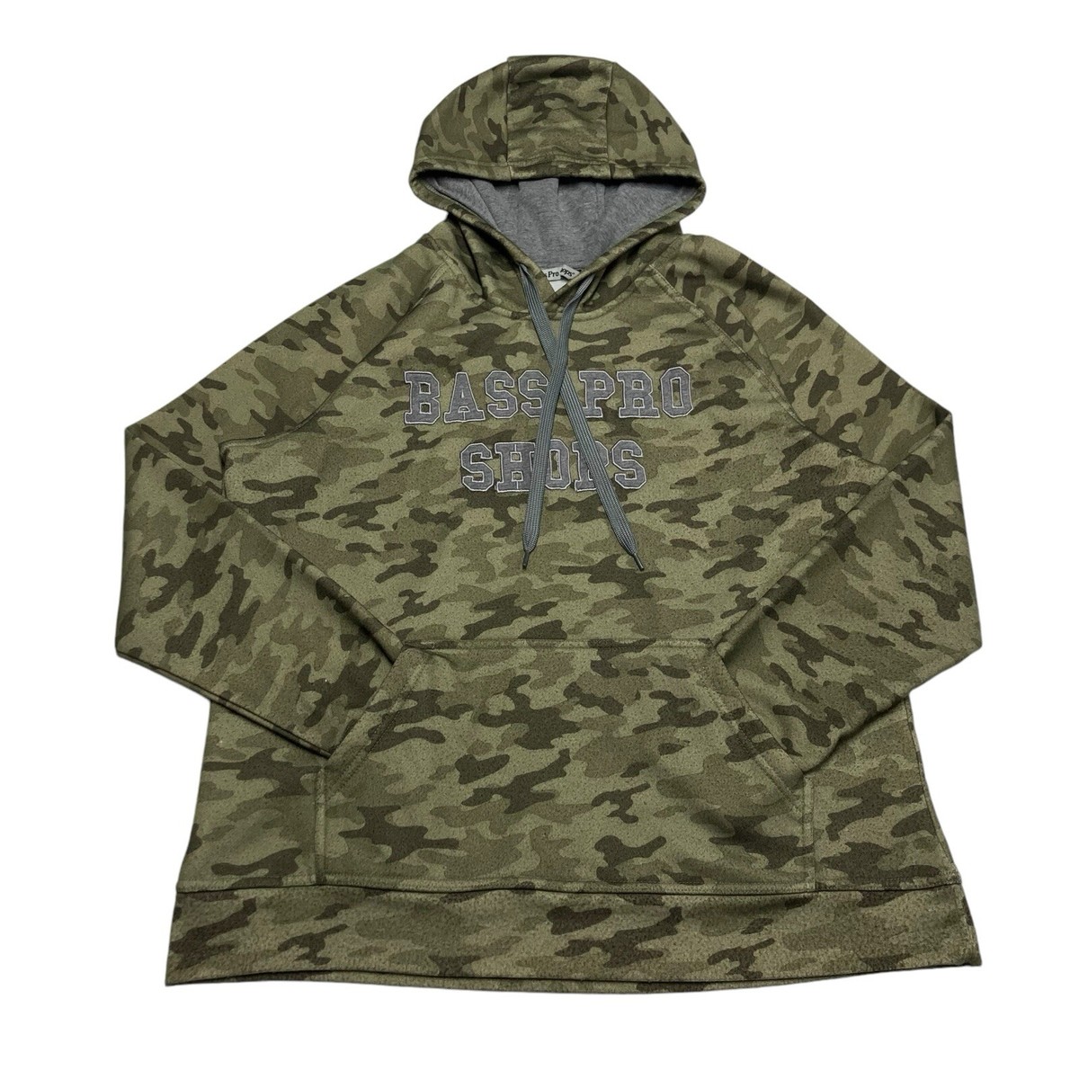 Bass Pro Shops Green Camouflage Long Sleeve Hoodie Men's Size L | eBay