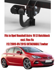 Abnehmbare Zug Stange für Opel Astra IV J.5D (2009-2015) & Nein Elektrik - O143