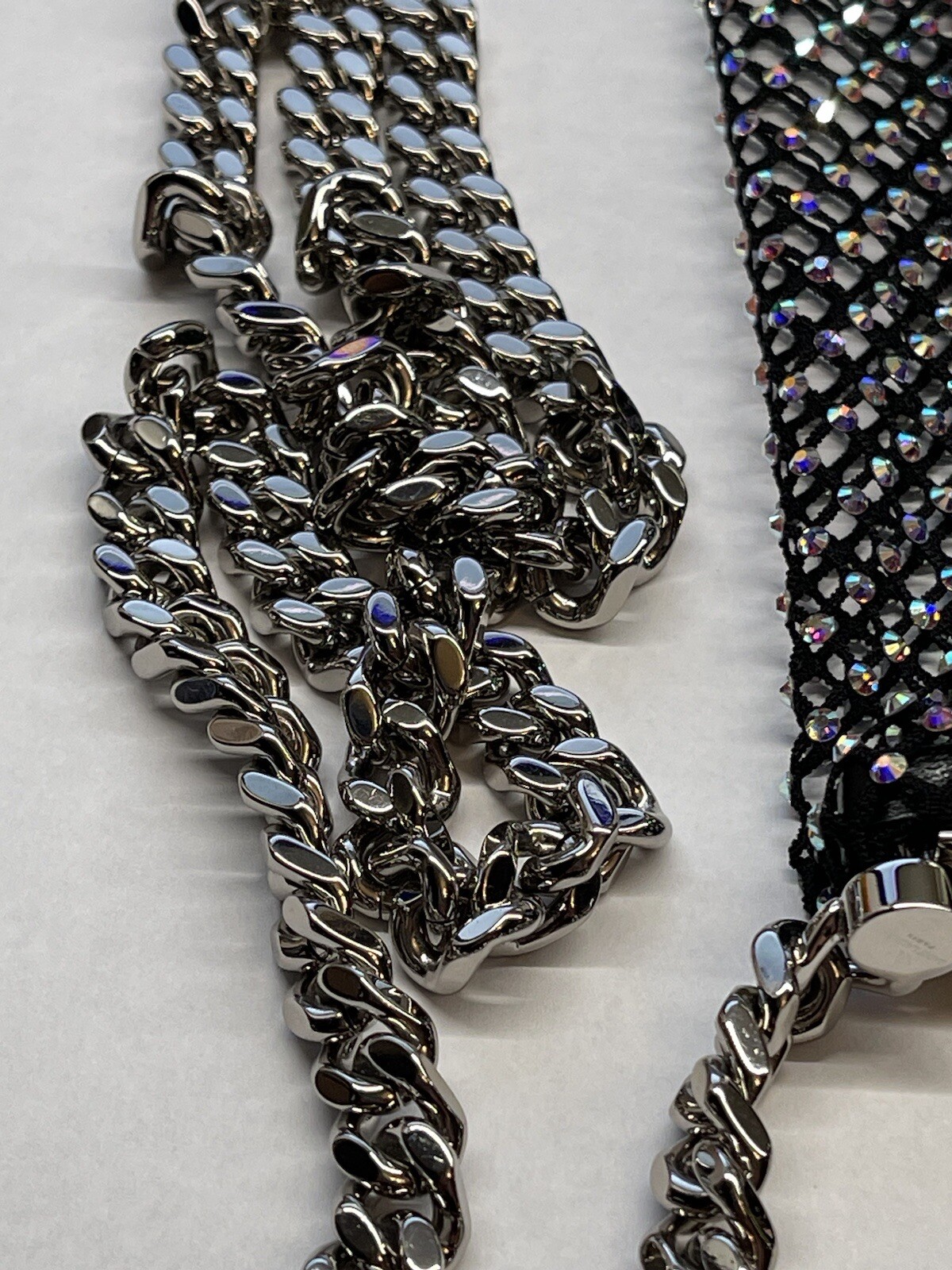 Autentica borsa a tracolla Saint Laurent in cristallo autentica