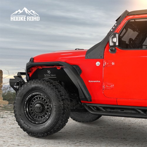 Aluminum Front Inner Fender Liners Fit 2018-2025 Jeep Wrangler JL Gladiator JT - Picture 14 of 15