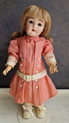Sweet 13'' Antique Bisque Head Doll 152 Kestner Cabinet Size