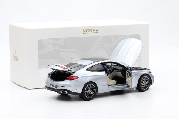 1:18 Norev Mercedes-Benz CLE Coupe C236 2024 Hightech Silver Metallic-image