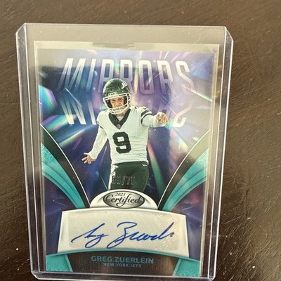 2025 Panini Certified Mirrors Greg Zuerlein Auto /75 New York Jets NFL Football