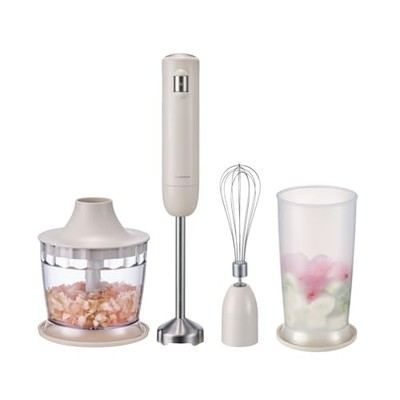 recolte Handy Blender RHB-3 Full Set Cream White