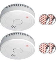 FS1805 2 Piece Smoke Alarm Set Magnetic Mounting Kit 5 Year Battery Complies