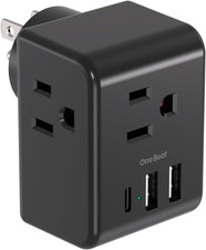 Multi Plug Outlet Extender, Power Strip Non Surge Protector Electric Outlet S...