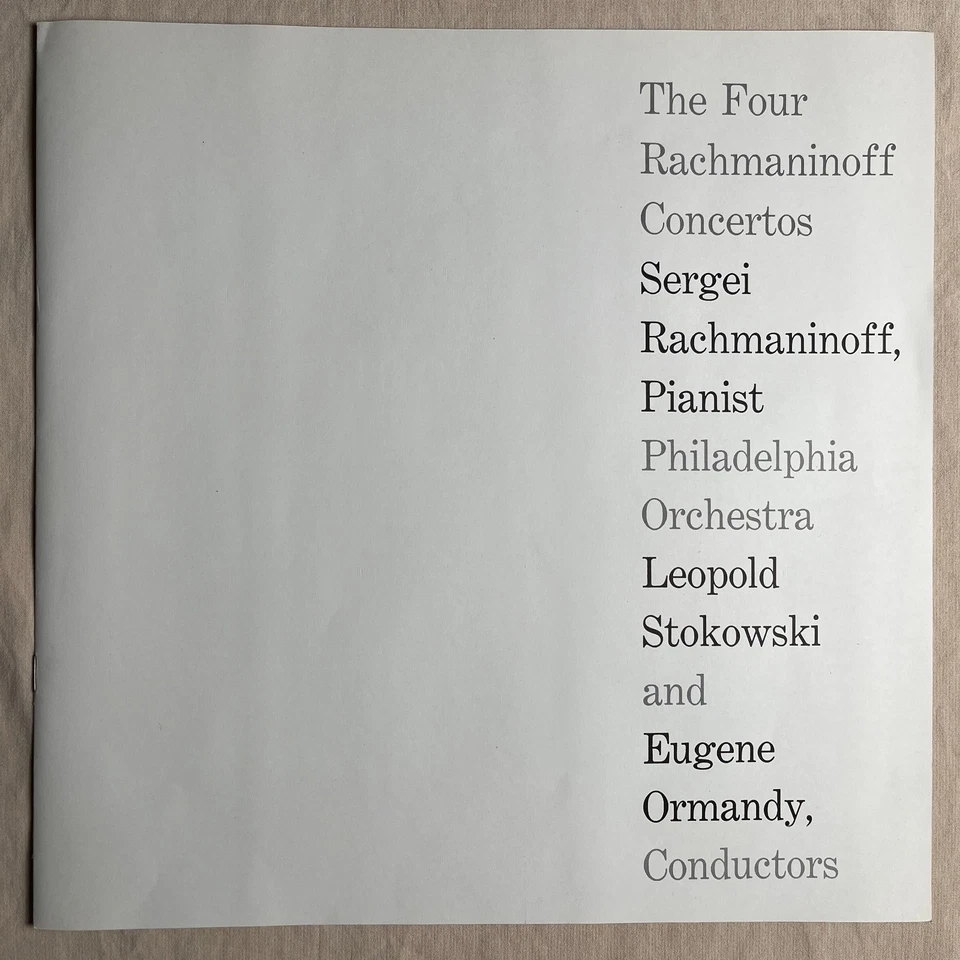 RACHMANINOFF Four Rachmaninoff Concertos 1955 Vinyl Box Set RCA LM-6123 - VG+ Foto 2 de 4