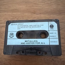 Metallica And Justice For All Cassette Rare Vertigo Records Super Gamma Ferric
