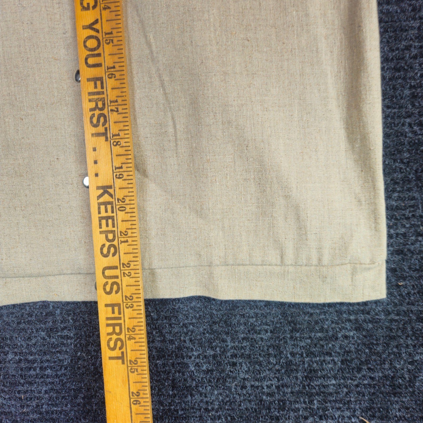 Unbranded Linen Vest Womens Medium Beige Button F… - image 6