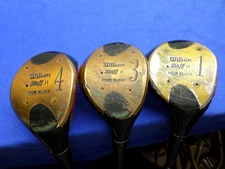 Wilson Staff II 4300 TOUR BLOCK Laminated Wood Head Set 1, 3, 4 Driver Fairway