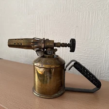 Vintage made in Sweden BRASS BLOWTORCH. PLUMBERS  