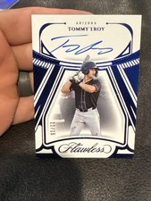 Panini Flawless TOMMY TROY Draft Signatures Sapphire Foil Auto /15 Diamondbacks