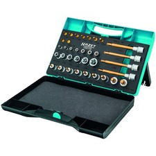 Steckschl&uuml;ssel-Sortiment Torx 1/4 + 1/2 Zoll-Vierkant 35-teilig 1557/35