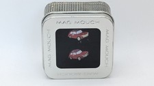 Mag Mouch Red Mini Car Cufflinks with Union Jack Roof – Novelty Accessory