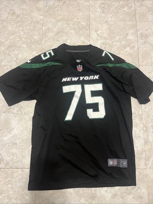 Nike, On The Field Jets Jersey, Size XXL, Vera Tucker #75, Black, Stitched