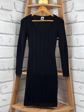 Missoni Black Knit Long Sleeve Dress Women's Black