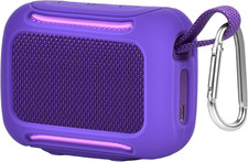 Silicone Case for JBL Go 5 Protective Cover with Carabiner Slim Grip Accessory