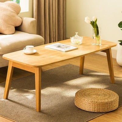 Baveke Coffee Table Foldable Mid Century Desk Natural-120, New-cj-80-100-120 