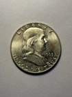 1963 D Franklin Half Dollar 90% Silver Coin BU uncirculated condition